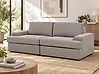 Sofa 3-Sitzer ALLA Stoff Taupe