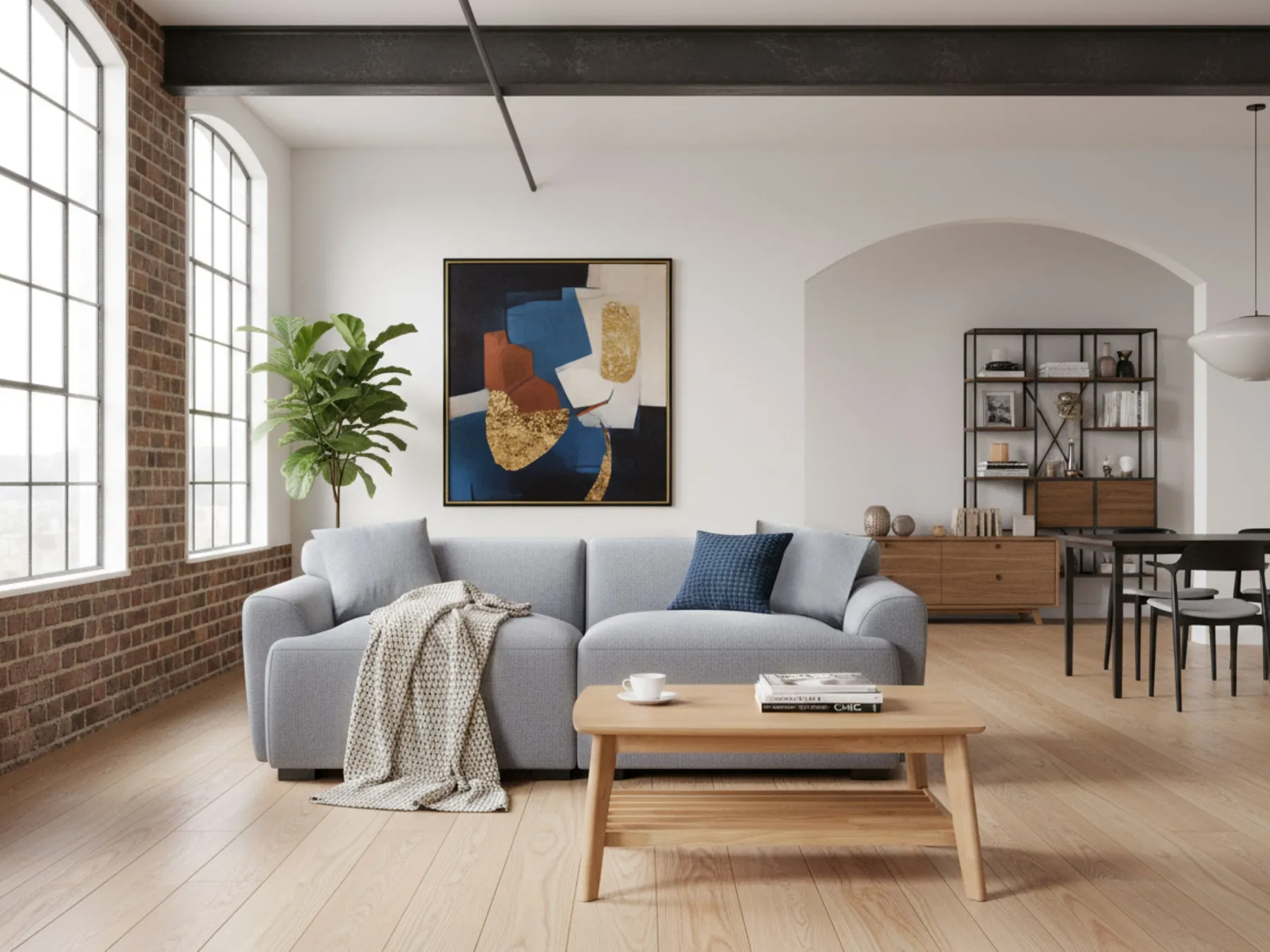 Sofa 3-Sitzer KORIO Grau_971613