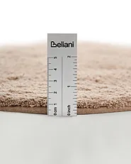 Kids Rug ANEGUNDI  Light Brown ø 120 cm Cotton with Cushion_1154932