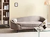 Sofa 2-Sitzer SAVAR Stoff Braun