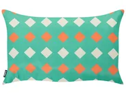 Set of 3 Outdoor Cushions CANNA Geometric Pattern 30 x 50 cm 45 x 45 cm Multicolour_1124848