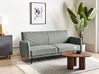 Schlafsofa 3-Sitzer SENJA Kunstleinen Grün