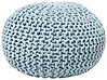 Pouf CONRAD Baumwolle Hellblau