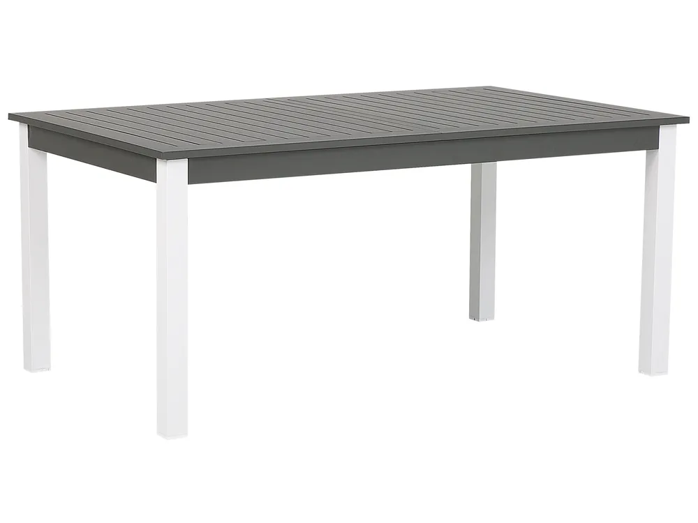 Gartenmöbel Set 8-Sitzer PANCOLE inkl. Kissen Metall Grau_739306