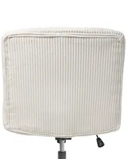 Desk Chair GEDDES Corduroy White_1010159