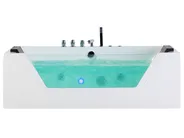 Whirlwanne Eckmodell mit LED SAMANA 153 x 71 cm Weiß_762944