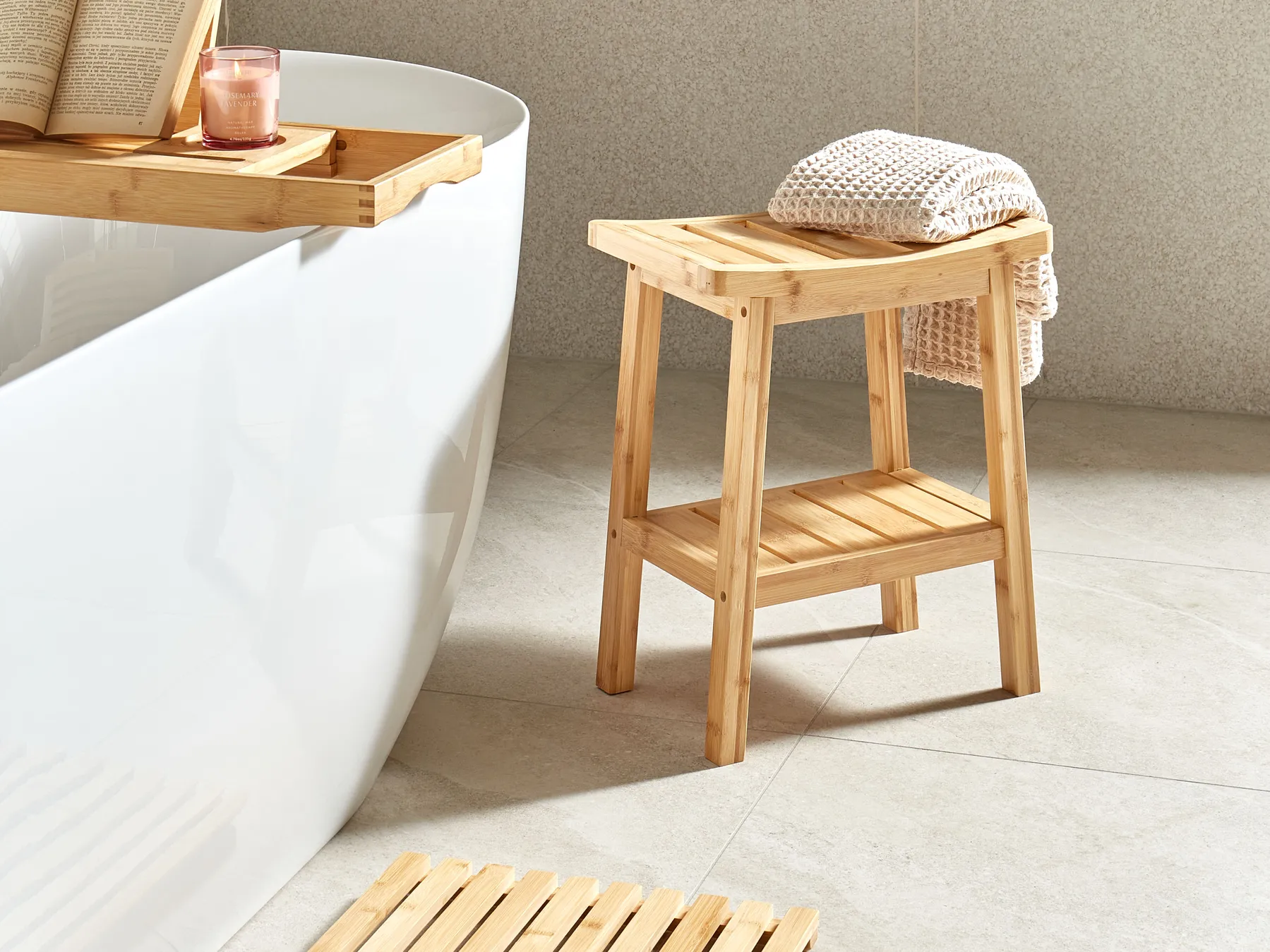 Side Table TREMONT Bamboo Light Brown_927101