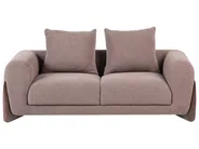 Sofa 2 Seater VINLIDEN Boucle Brown_1048479