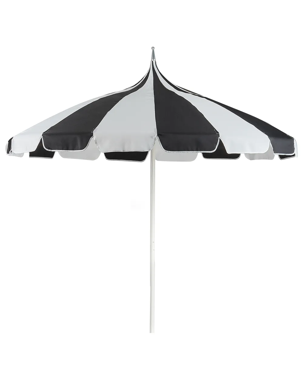 Marktschirm 245 cm MINOA Schwarz / Weiß