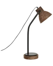 Schreibtischlampe KOLAR Mango Holz Dunkelbraun_877777
