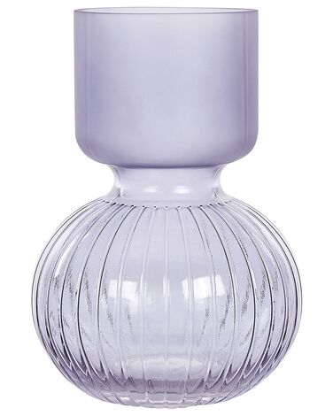 Blomvas THETIDIO Glas 26 Cm M rklila Beliani se blomvas-thetidio-glas-26-cm-m-rklila-beliani-se