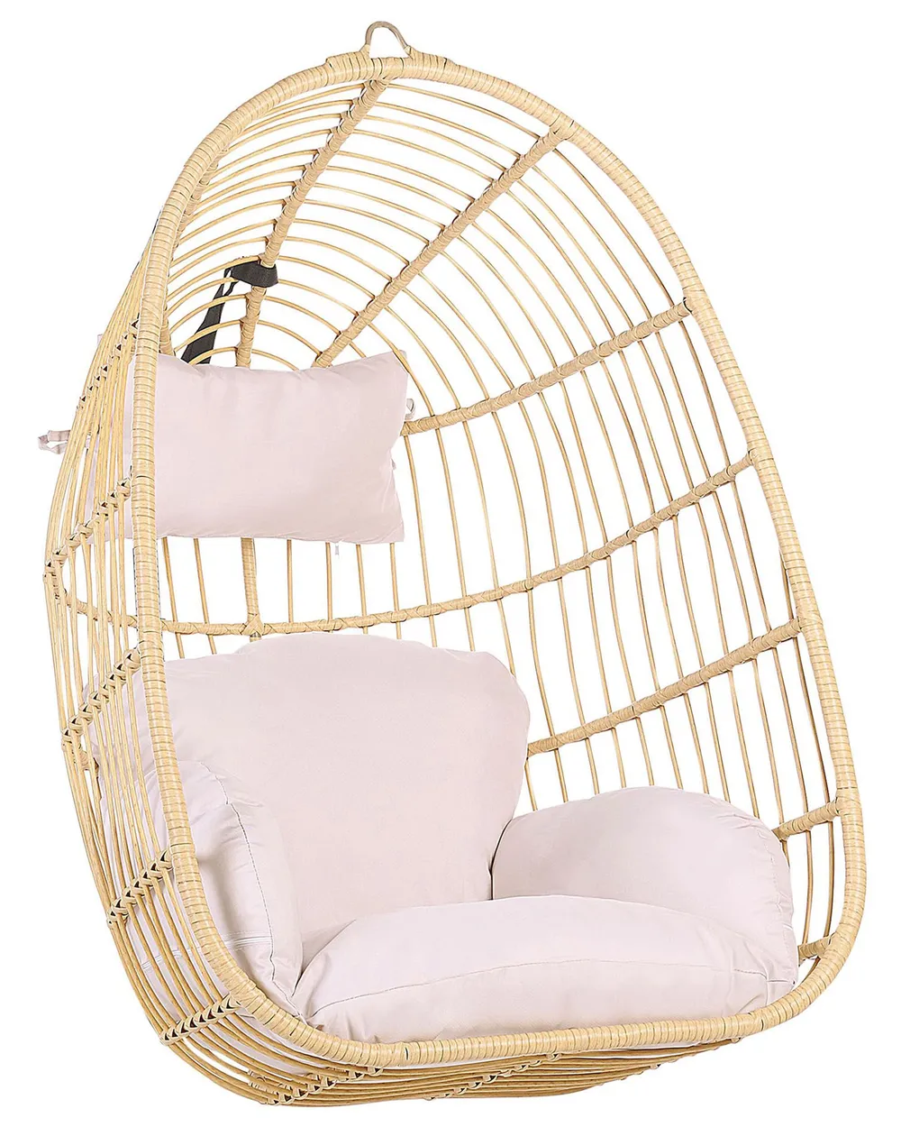 Hängesessel CASOLI Polyrattan Naturfarben