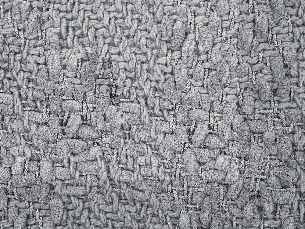 Kuscheldecke VELLA Baumwolle 150 x 200 cm Grau_939509