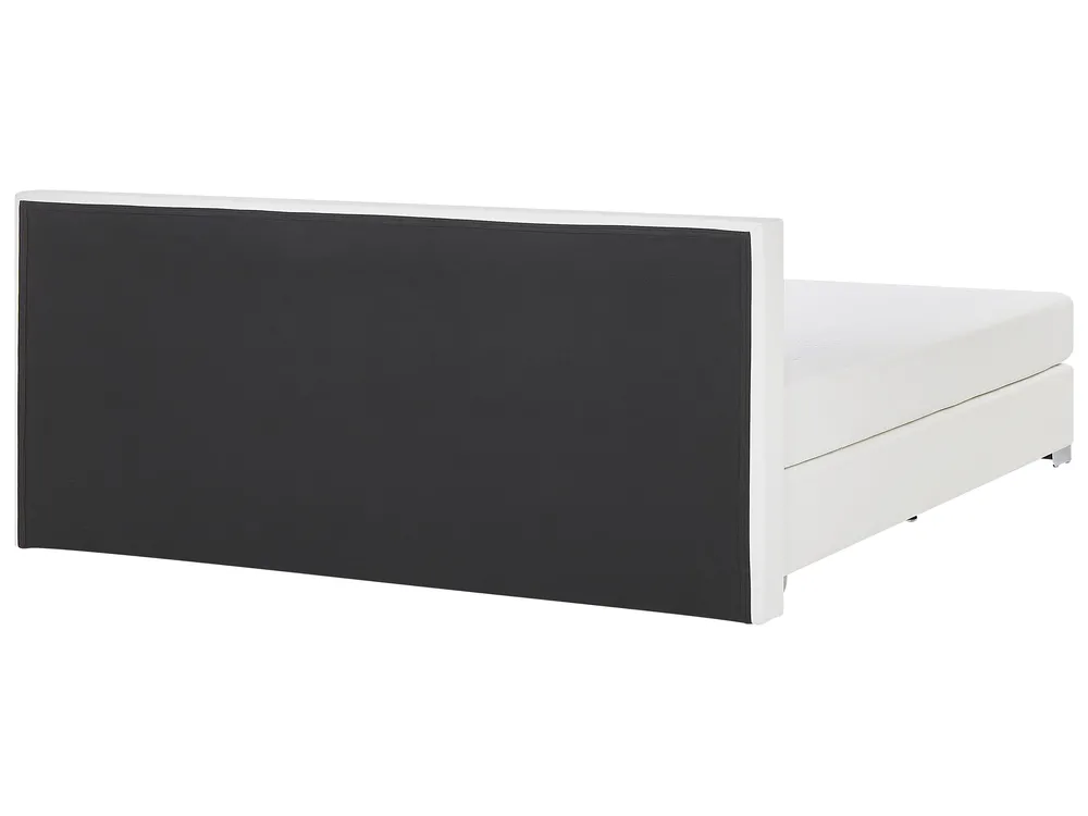 Boxspringbett Kunstleder PRESIDENT 180 x 200 cm Weiß_882901