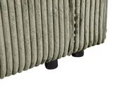 Corner Sofa Bed 3 Seater ABACKA with Storage Corduroy Green Right Hand_959998