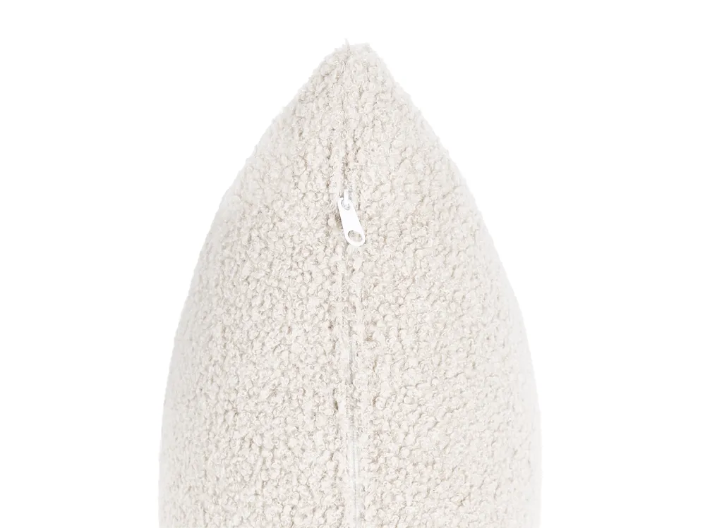 Sofa 2-Sitzer HUSBY Bouclé Cremeweiß_1057446