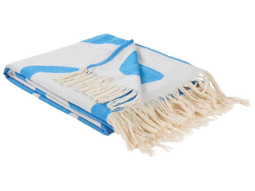 Kuscheldecke KIHUN Stoff 130 x 170 cm Blau