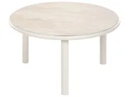 Garten Ecksofa mit Tisch 3-Sitzer ORTE Metall Beige rechtsseitig_1125238