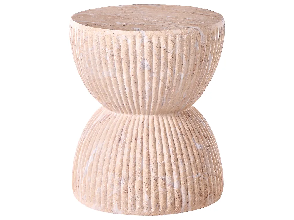 Miza za shranjevanje OCCHITO 36 cm 36 cm Bež marmor