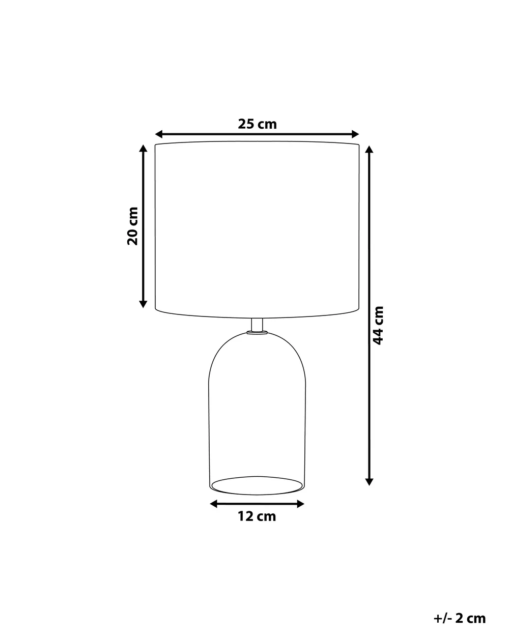 Table Lamp DEVOLL Glass Grey_741413