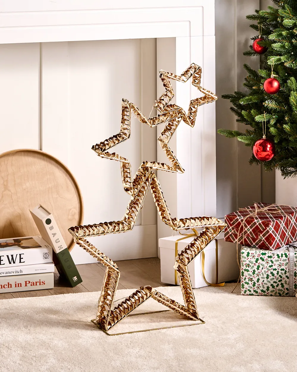 Outdoor Decoration LED BURESO 80 cm Star Gold_1145555