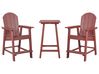 Bistro Set ADIRONDACK Rot