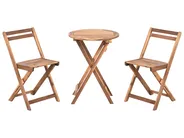 Bistro Set klappbar SACILE Akazienholz Braun_986766