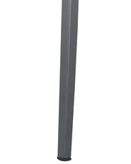 Set mit 2 Stühlen und Sitzkissen MILETO Metall Grau_808139