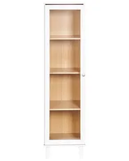 Vitrine mit Glastüren TINGLEDALE 40 cm Weiß_949911