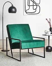 Armchair DELARY Velvet Emerald Green_1154624