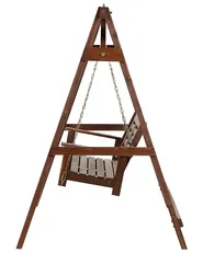 Hollywoodschaukel NERITO Fichtenholz Dunkelbraun_959592