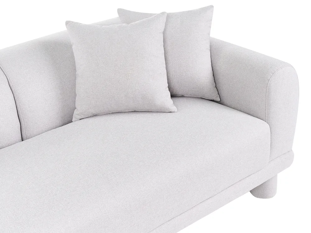Sofa 3-Sitzer PORI Stoff Hellgrau_1059999