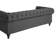 Sofa 3 Seater CHESTERFIELD Fabric Grey_779246