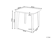 Gartentisch SORICO 86 cm 86 cm Grau_999093