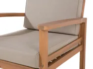 Lounge Set mit Tisch 4-Sitzer MANILA zertifiziertes Akazienholz Hellbraun_803061