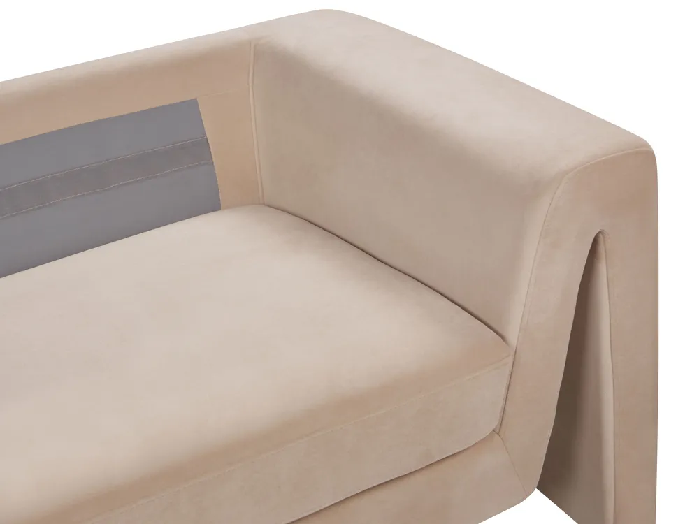 Sofa 3 Seater MAUNU Velvet Dark Beige_894950
