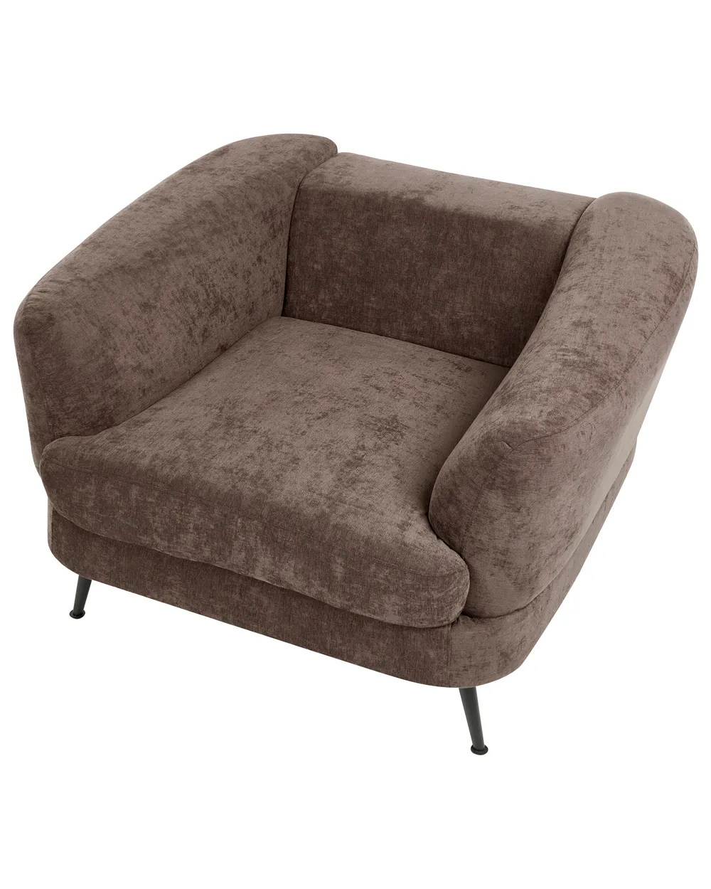 Armchair KJAER Chenille Dark Brown_1006617