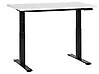 Schreibtisch elektrisch höhenverstellbar DESTINES 120 cm x 72 cm Weiß / Schwarz