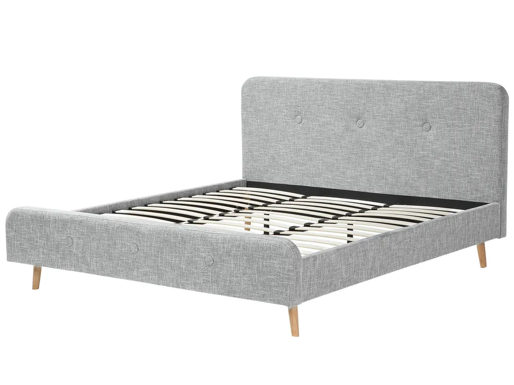 Bed Fabric RENNES 180 x 200 cm (EU Super King) Light Grey_684076