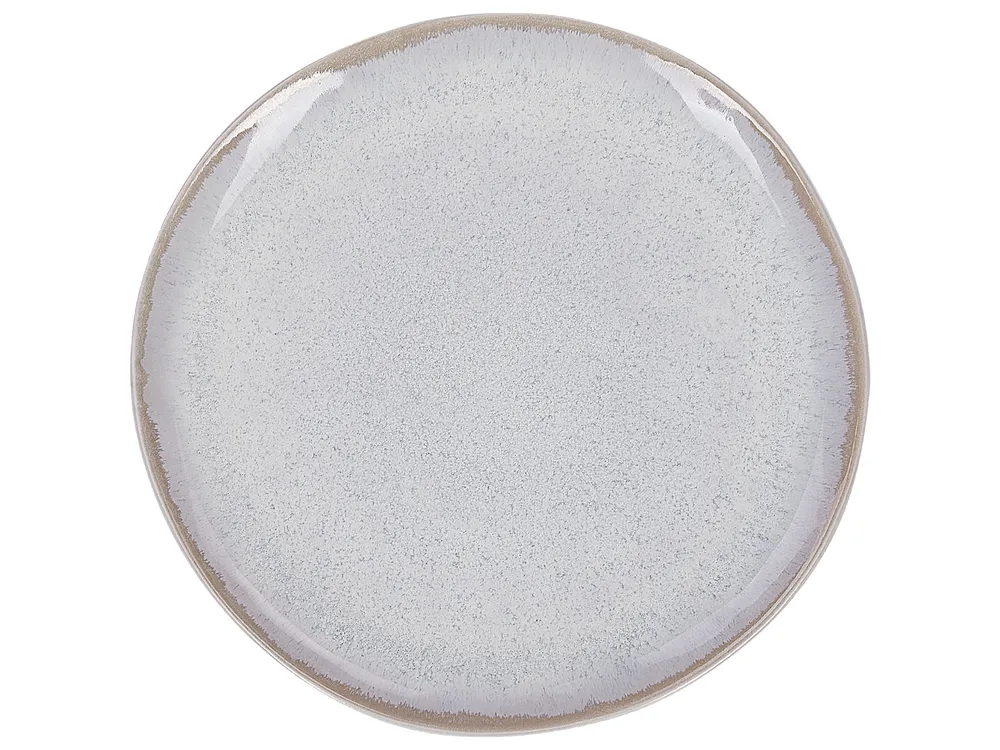 Set of 16 Dinnerware SESAME Stoneware Light Grey_863136