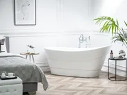 Freistehende Badewanne BUENAVISTA 170 x 73 cm Weiß_749498