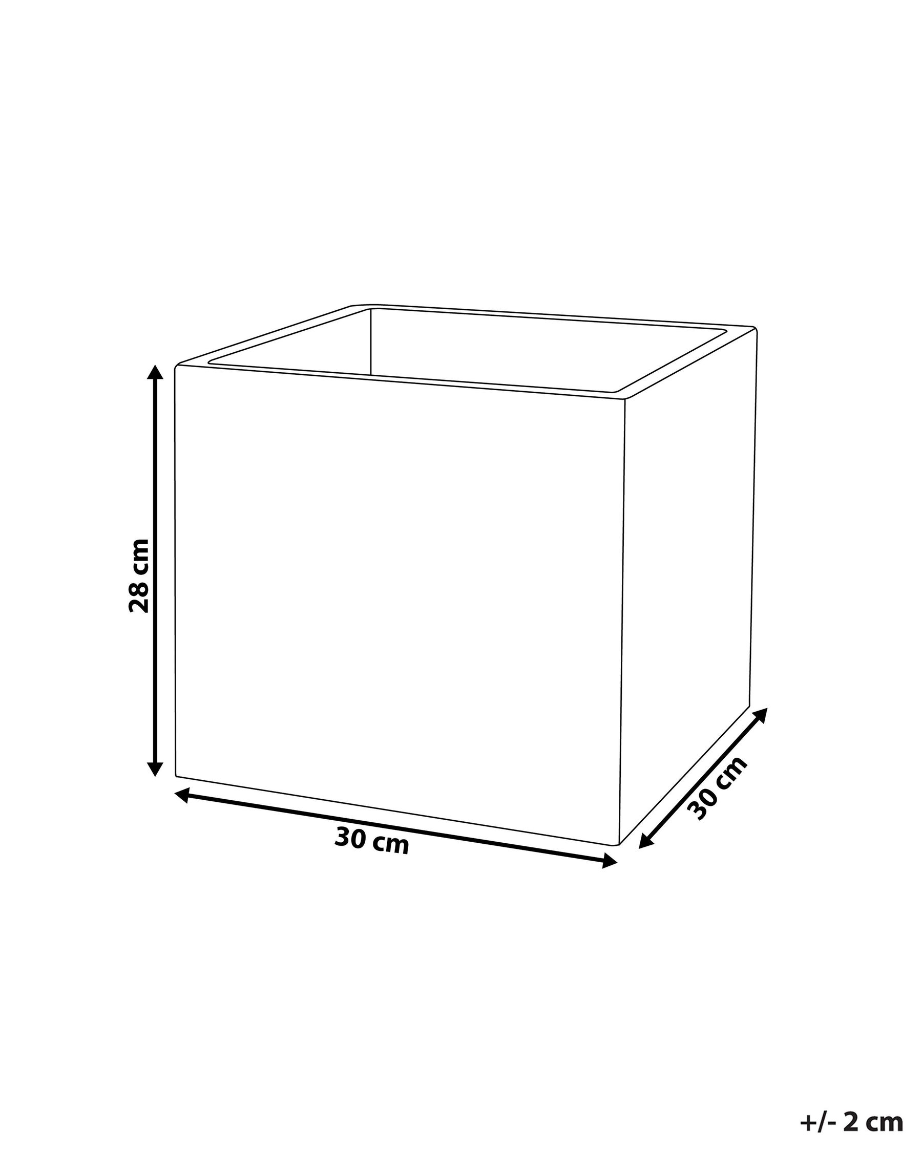Blumenkübel PAROS 30 cm Hellgrau_761480