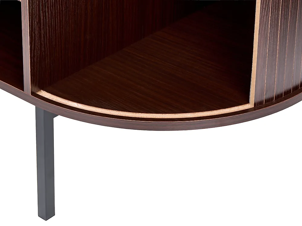 Corner Desk SOLARI 140 cm 140 cm Dark Brown_1191549