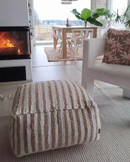 Pouf ALMATTI Stoff Beige_997509