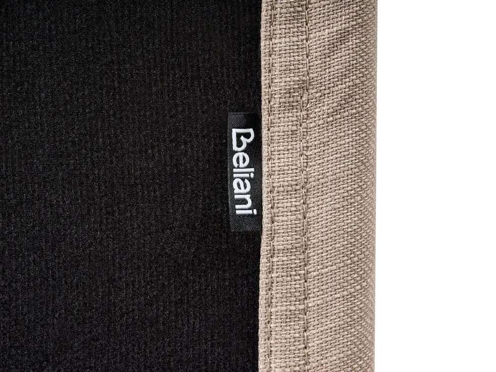 Bett mit Lattenrost Stoff FITOU 120 x 200 cm Beige_1014244