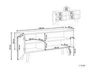 TV Stand WESTFIELD Wood Light Brown_817827