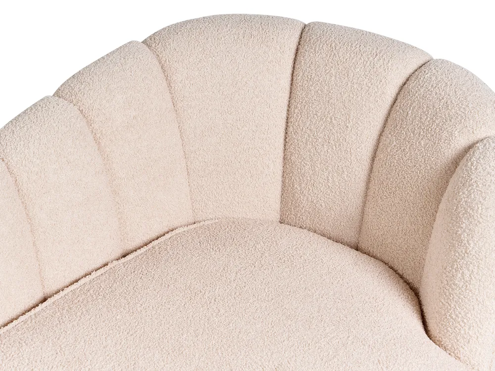 Right-Hand Chaise Longue ALLIER Boucle Light Beige_879215