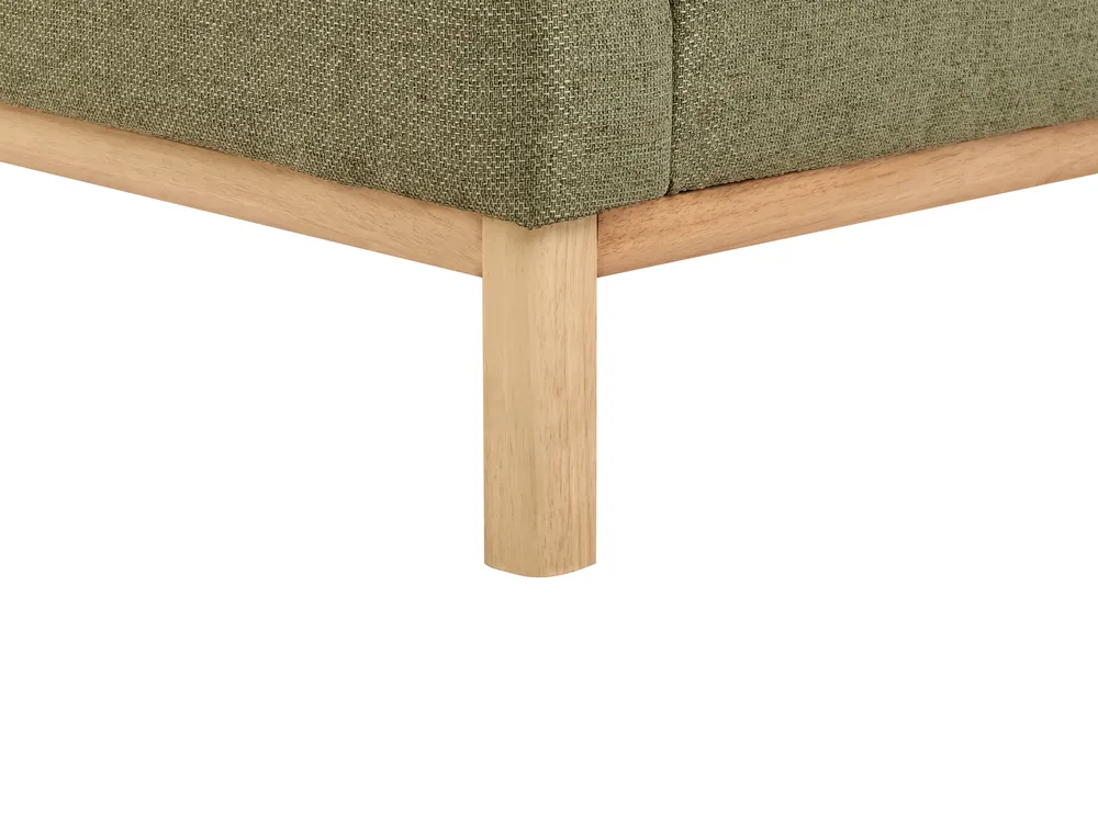 Ecksofa 3-Sitzer SOSJO Stoff Olivgrün rechtsseitig_941059