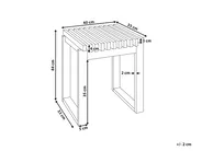 Outdoor Beistelltisch BELLANO 35 cm 40 cm Akazienholz Braun_921835