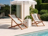 Ersatzstoff für Sonnenliege 2er Set ANZIO/AVELLINO 113 x 44 cm Grau_1073576